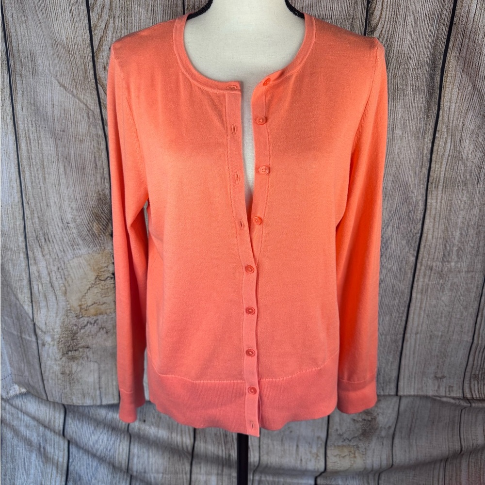 Talbots Coral Women's Sleeveless Tank & Cardigan - Picture 5 of 13